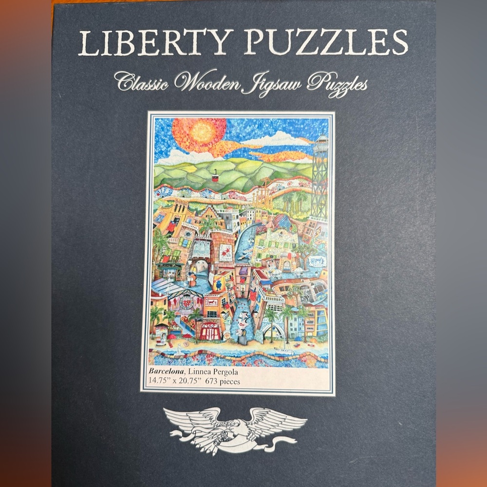 Classic Wooden Jigsaw Puzzle - Colorful Cityscape